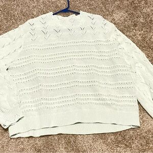 LC Lauren Conrad Light Green Women's Sweater